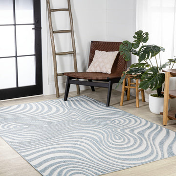 Maribo Abstract Groovy Striped Area Rug
